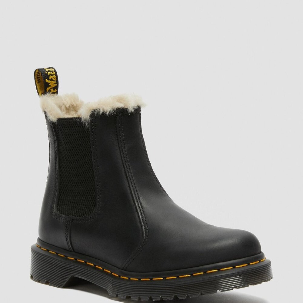 Dr. Martens Women's Leonore Faux Fur Lined Chelsea Boots - Picture 9 of 13